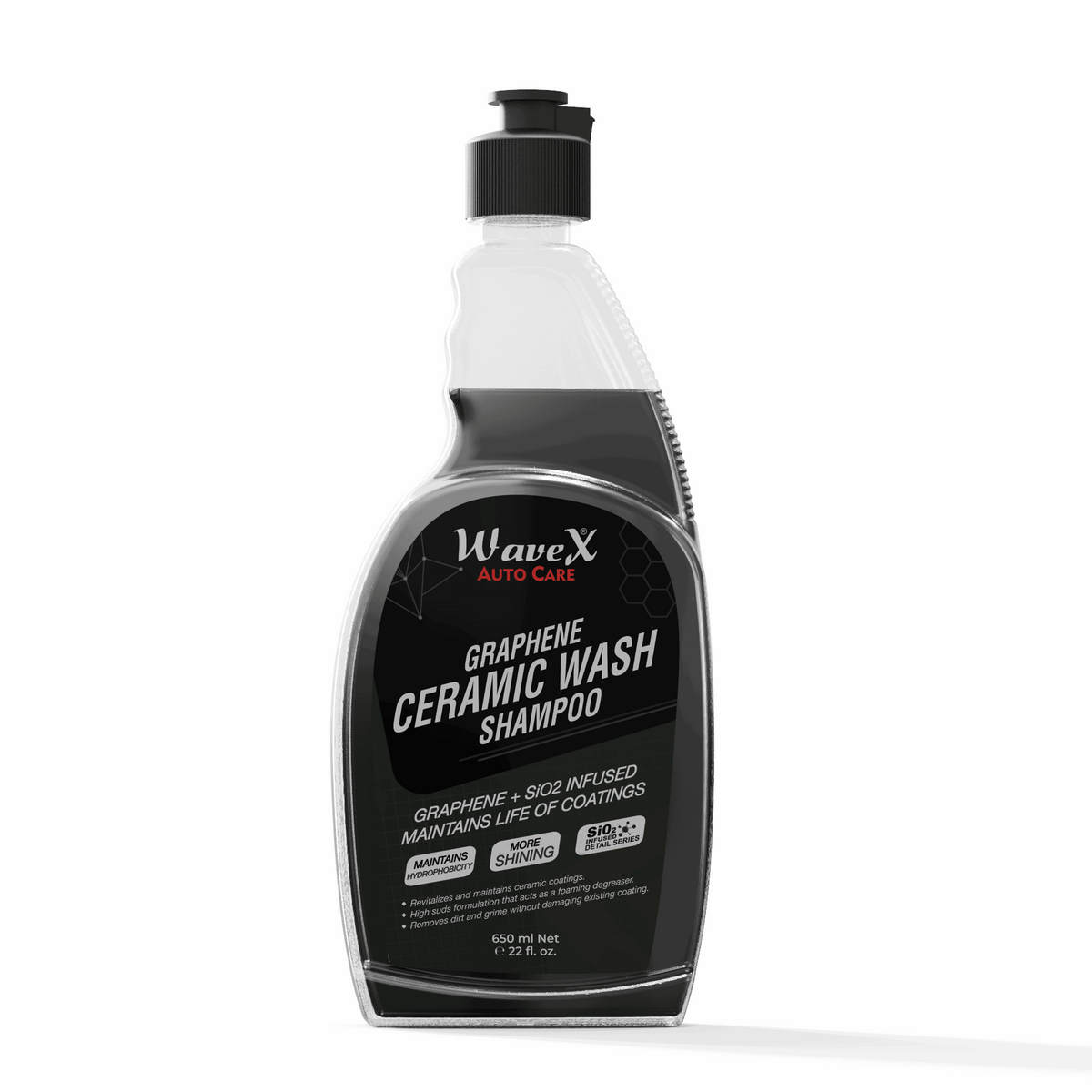 Graphene Ceramic Wash Car Shampoo 650ml, Specially for Ceramic Coated Vehicles, Maintains Life of Coating