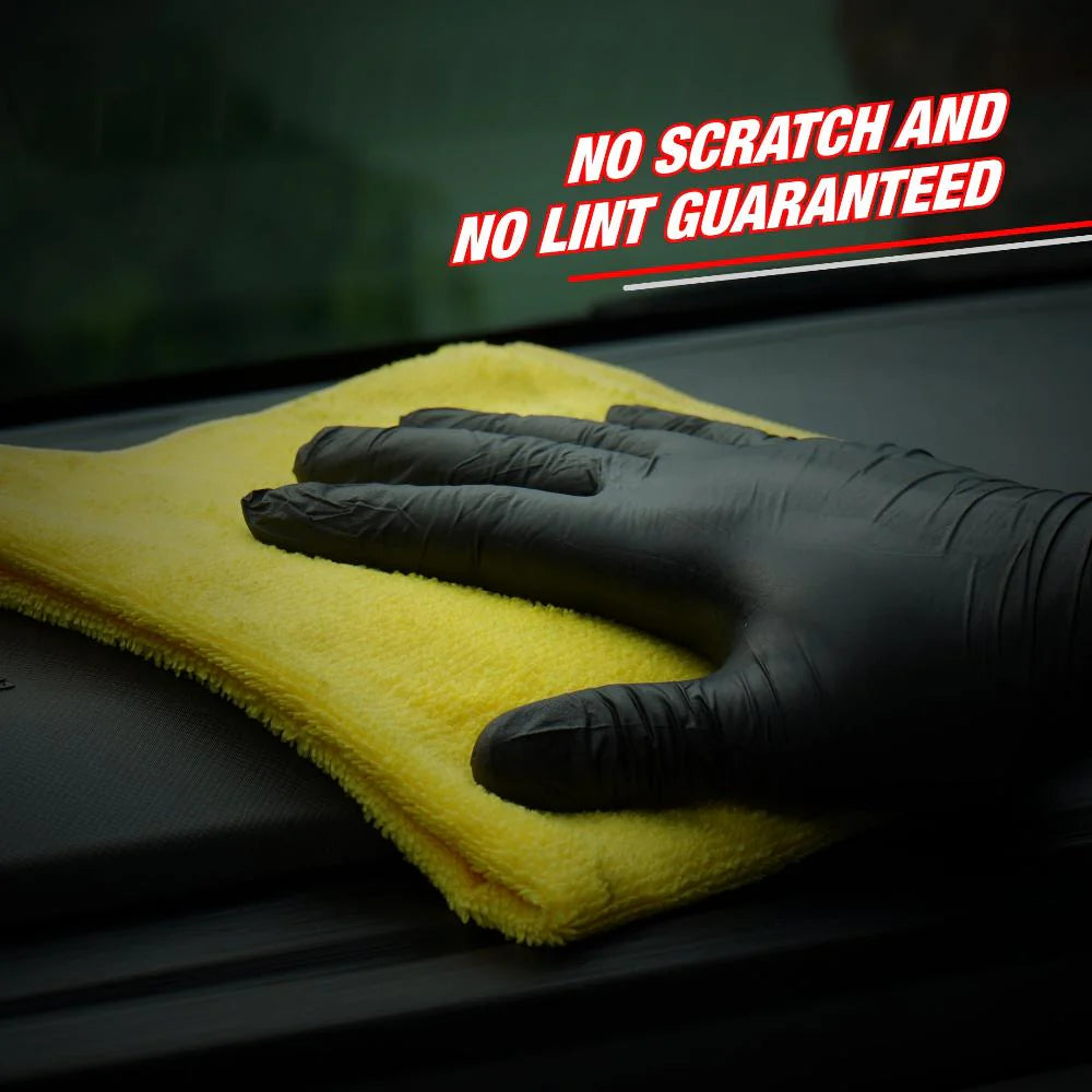 Wavex Microfiber Car Cleaning Cloth Yellow 40x40cm 350 GSM