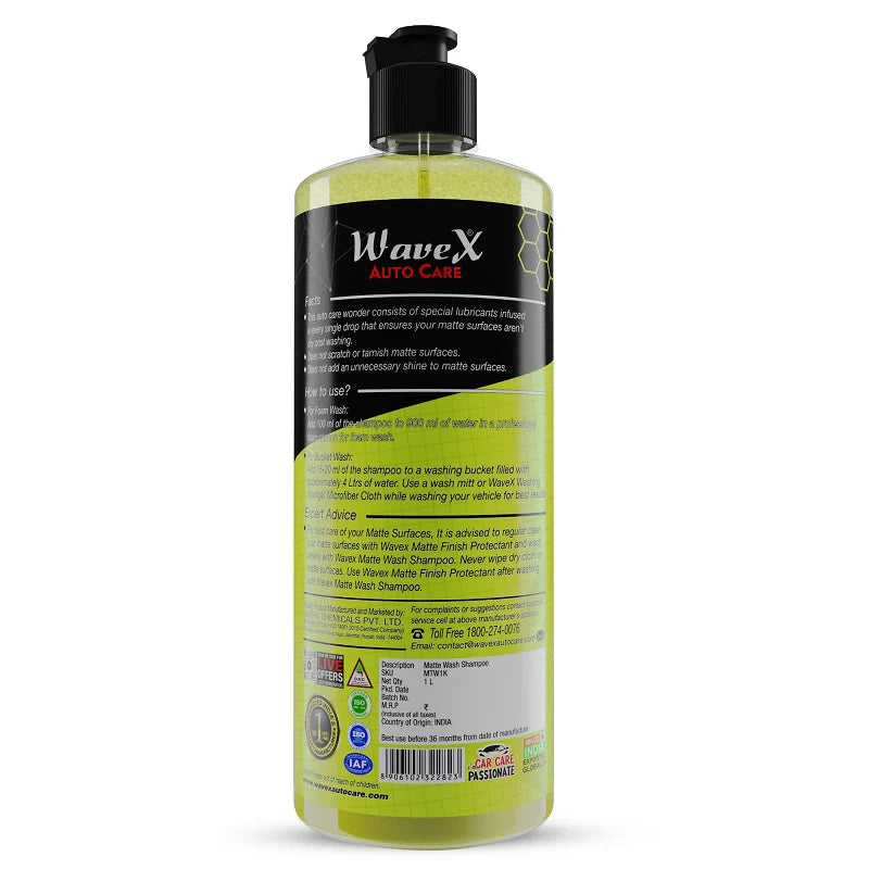 Matte Wash Bike Shampoo | For Matte Painted Vehicles  | Foaming Shampoo For Matte Bikes and Cars - Detailing Store