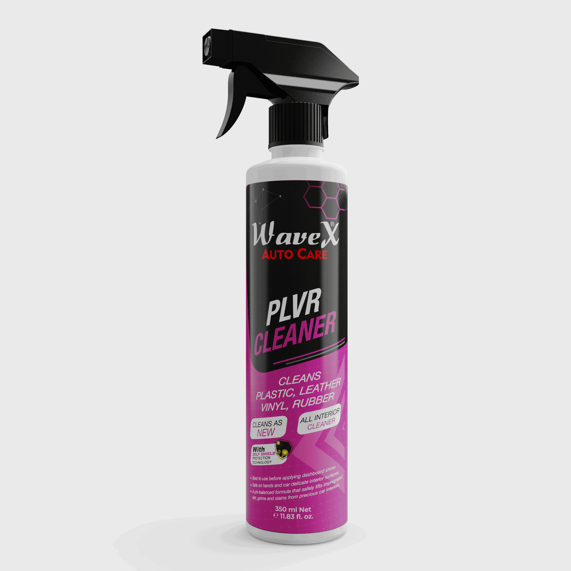 PLVR Car Interior Cleaner 350ml | Car Interior Cleaner for Plastic, Leather, Vinyl & Rubber