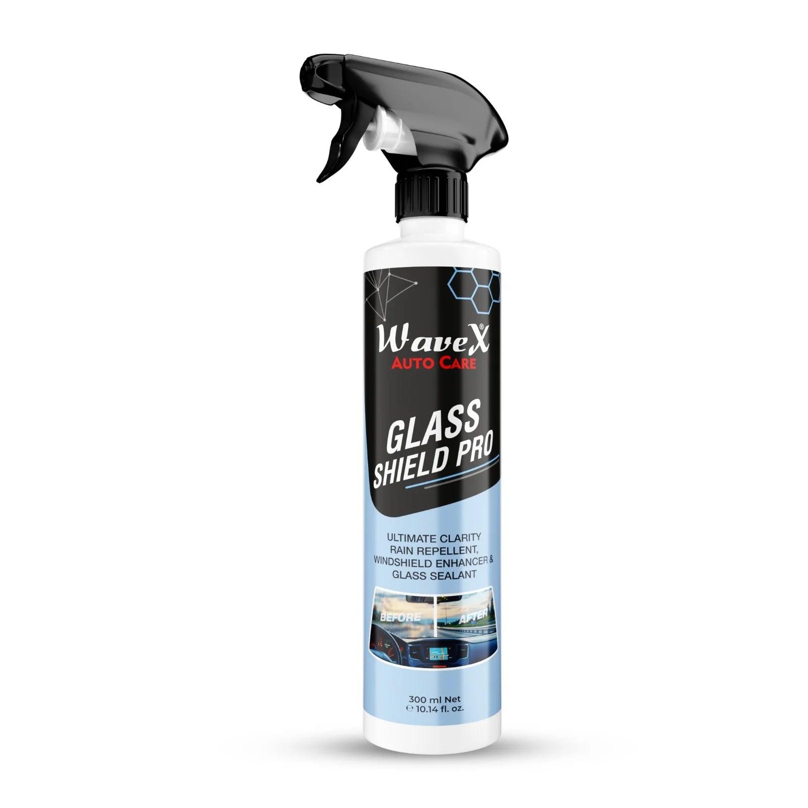 Glass Shield Pro Car Glass Cleaner & Rain Repellent for Car Windshield 300ml | SiO2 Infused Car Glass & Windshield Cleaner - Detailing Store