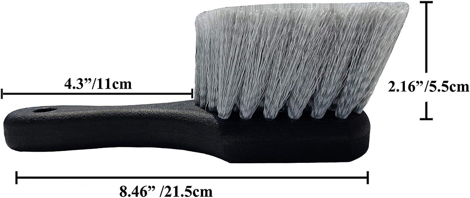 Tyre Cleaning Brush - Effective Bristles for Spotless Tyres - Comfortable Grip - Versatile Design - Efficient and Durable Tyre Cleaning Tool - Detailing Store