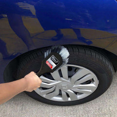 Tyre Cleaning Brush - Effective Bristles for Spotless Tyres - Comfortable Grip - Versatile Design - Efficient and Durable Tyre Cleaning Tool