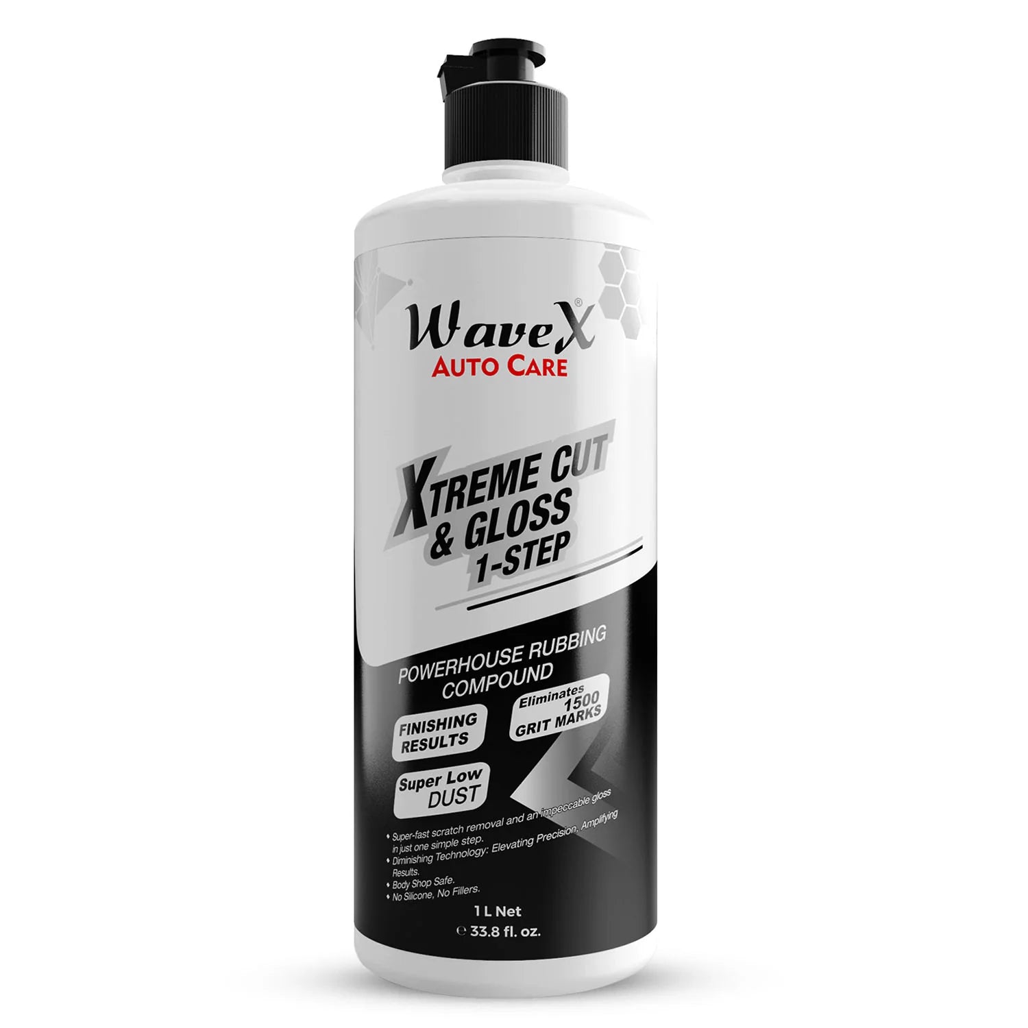 Xtreme Cut & Gloss 1-Step Compound - Professional Grade Polish for Exceptional Paint Correction and Stunning Gloss - Diminishing Abrasives - Silicone-Free - Versatile and Easy to Use - Detailing Store